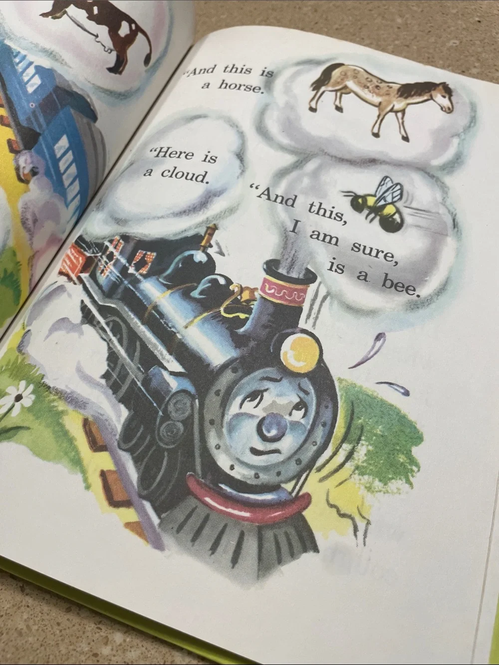 Benjie Engie Kids Storybook - Bright Blue & Red Train Cover